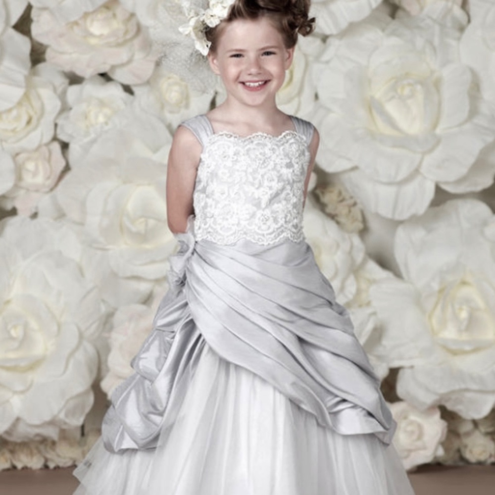 White satin peplum dress